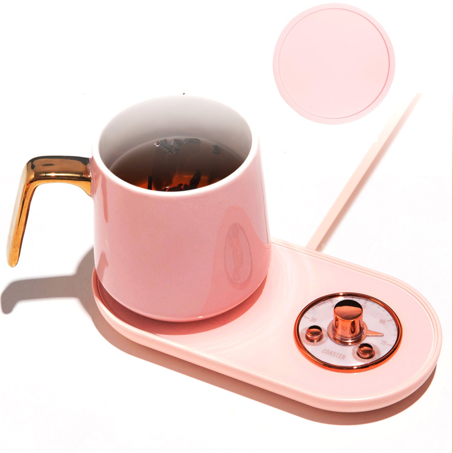 Coffee Mug Warmer for Desk: YISH Flat Bottom Mug Warmers, 25W Electric Tea and Espresso Beverage Warmers for Home and Office, Cup Warmer Auto Shut